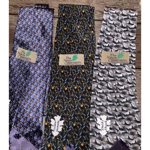 The Nature Conservatory 100% silk men’s neck ties (set of 3) - Picture 3 of 11